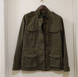Lucky Brand Utility Military Jacket Olive Green